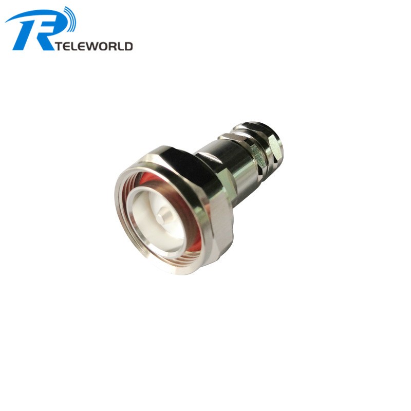 low PIM 7/16 DIN male connector for 1/2 super flexible cable