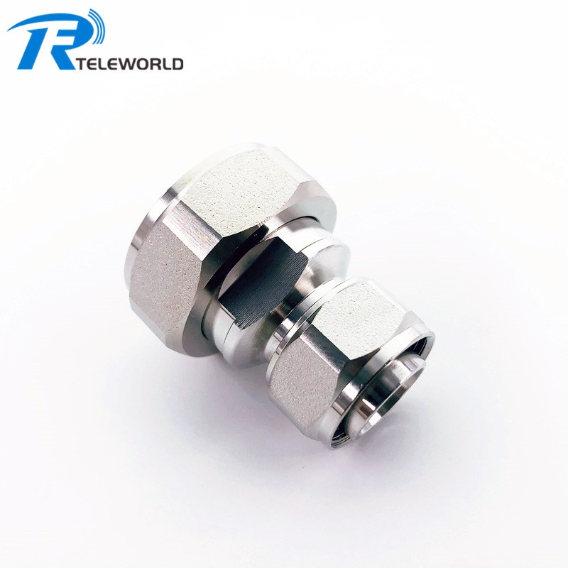 4.3-10 Male to DIN Male RF Adapter 6GHz Low PIM -160dBc 4.3-10 Male to DIN Male RF Adapter 6GHz Low PIM -160dBc