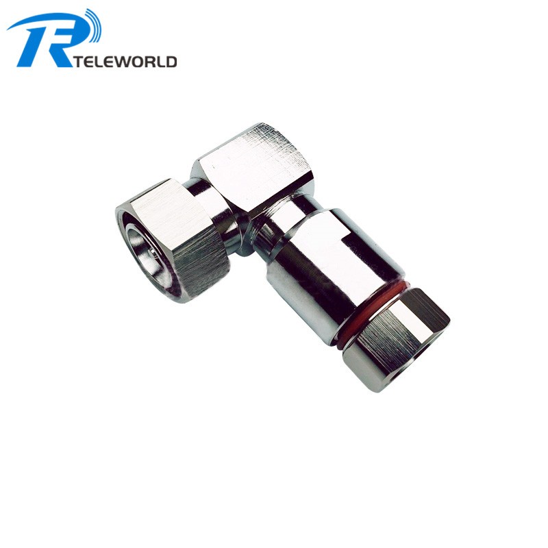 Right Angle 4.3-10 Male Connector for 1/2 superflexible cable Right Angle 4.3-10 Male Connector for 1/2 superflexible cable