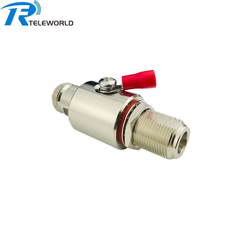 Factory service 3GHz N female to N female bulkhead Coaxial antenna feed surge protector