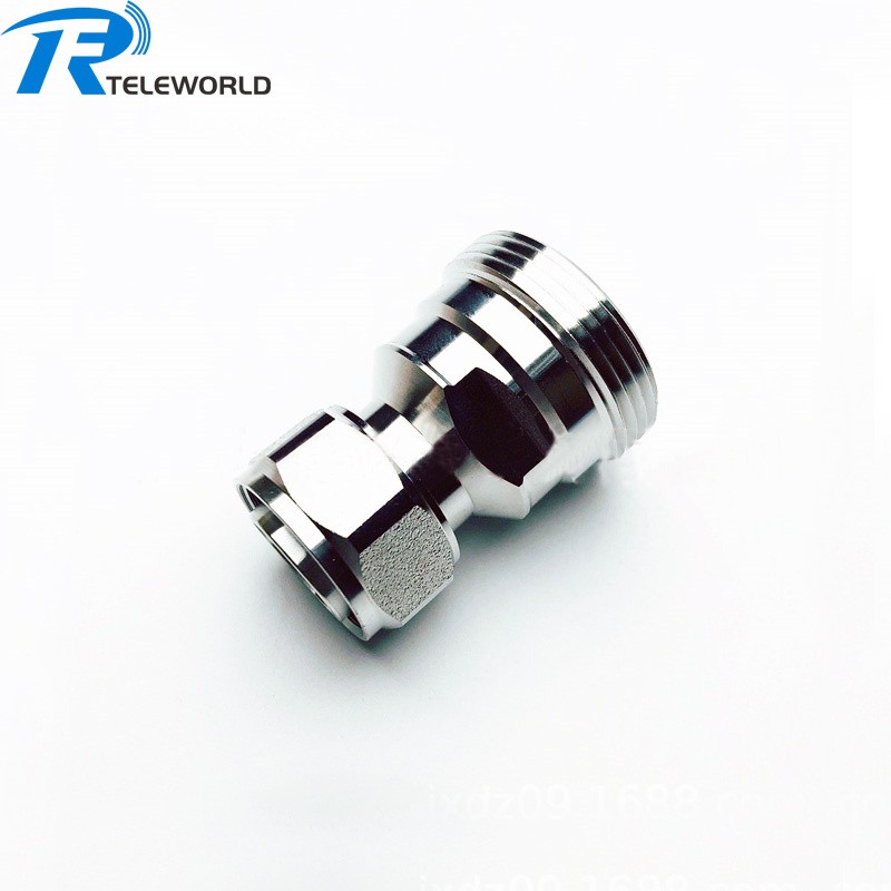 4.3-10 Male to 7/16 DIN female RF Adapter 6GHz Low PIM -160dBc 4.3-10 Male to 7/16 DIN female RF Adapter 6GHz Low PIM -160dBc