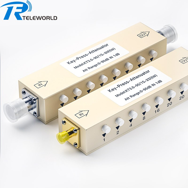 2W 5W 10W N SMA RF Variable Attenuator 2GHz 3GHz 4GHz 1db Step Attenuator 1-90dB 50ohm