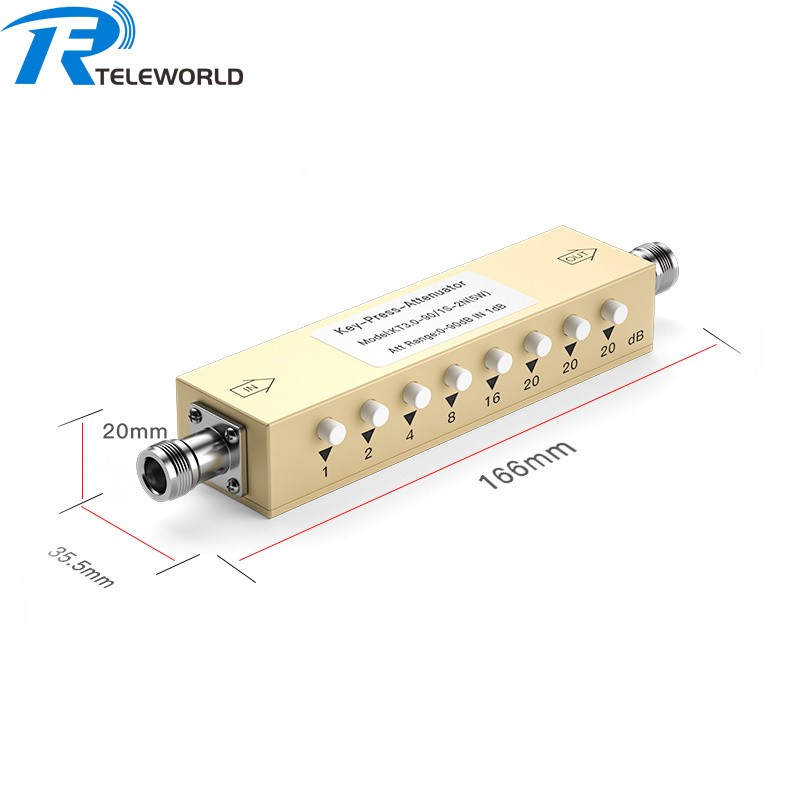 2W 5W 10W N SMA RF Variable Attenuator 2GHz 3GHz 4GHz 1db Step Attenuator 1-90dB 50ohm