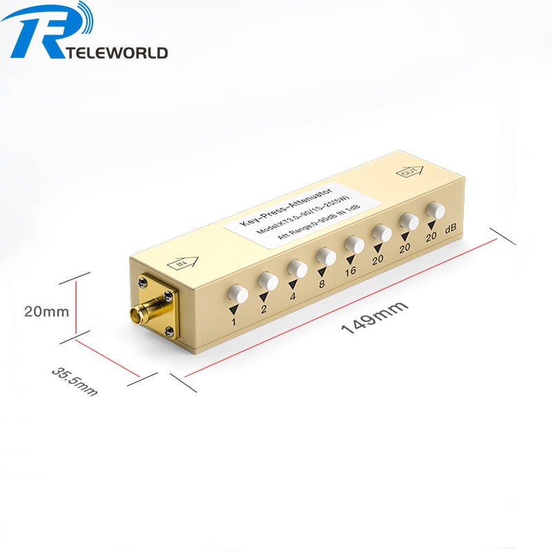 2W 5W 10W 60dB N SMA RF Variable Attenuator key press Attenuator 50ohm