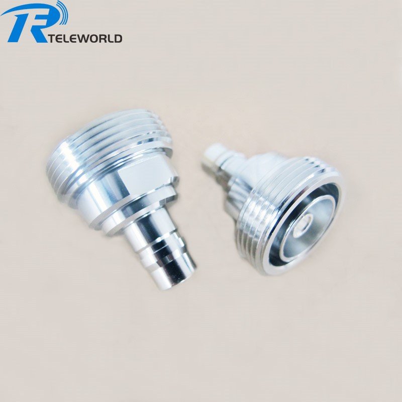 low PIM QN Female to DIN 7/16 L29 Female RF Coaxial Adapter low PIM QN Female to DIN 7/16 L29 Female RF Coaxial Adapter