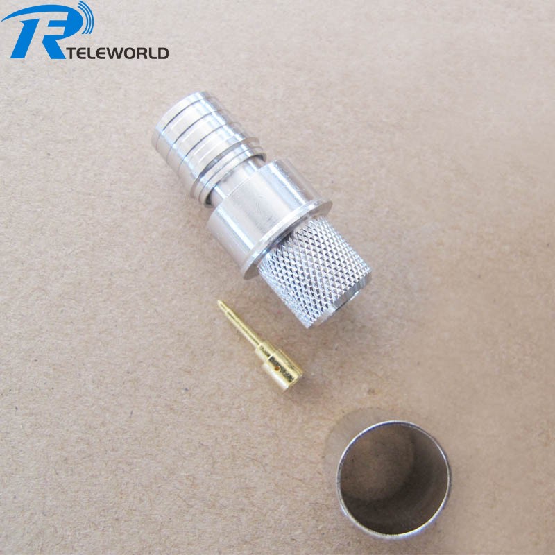 QMA male crimp connector for LMR400 RG8 cable QMA male crimp connector for LMR400 RG8 cable