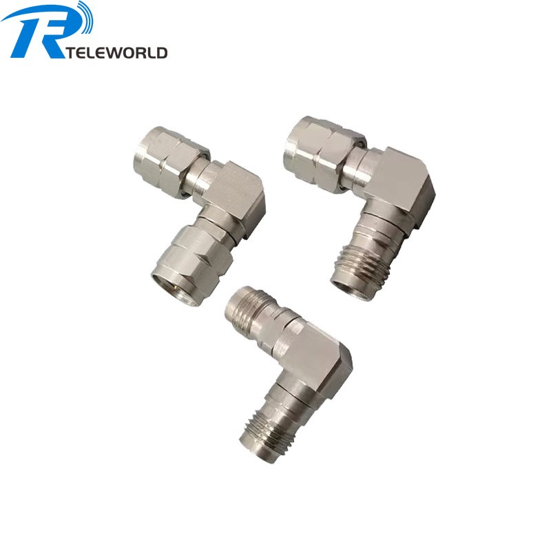 Right angle 2.4mm Millimeter RF Adapter 50GHz 50ohm Right angle 2.4mm Millimeter RF Adapter 50GHz 50ohm
