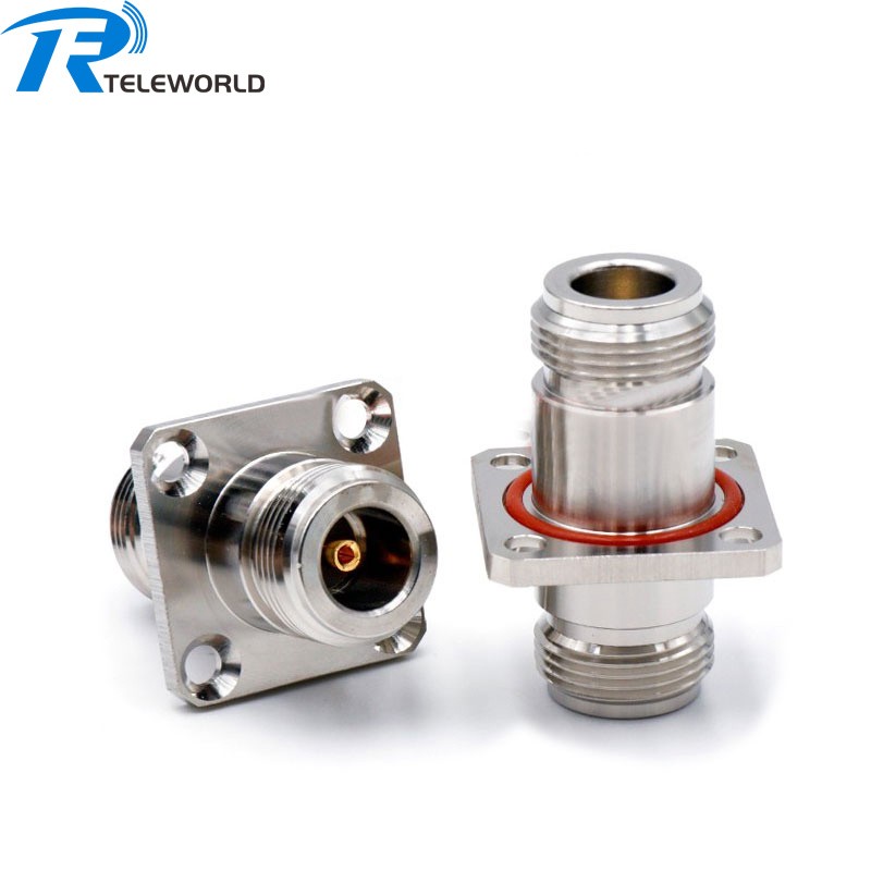 N female to N female flange RF Test Adapter Stainless steel 18GHz 50ohm N female to N female flange RF Test Adapter Stainless steel 18GHz 50ohm
