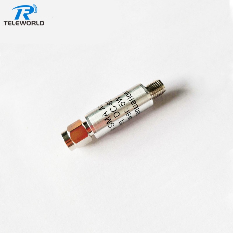 Small Diameter 10mm 5W SMA Fixed Attenuator 1dB 2dB 3dB 5dB 6dB 10dB 15dB 20dB 15dB 30dB 40dB 50dB 60dB 70dB 80dB 4GHz 5GHz 6GHz 8GHz 12.4GHz 18GHz 26.5GHz 50ohm Small Diameter 10mm 5W SMA Fixed Attenuator 1dB 2dB 3dB 5dB 6dB 10dB 15dB 20dB 15dB 30dB 40dB 50dB 60dB 70dB 80dB 4GHz 5GHz 6GHz 8GHz 12.4GHz 18GHz 26.5GHz 50ohm