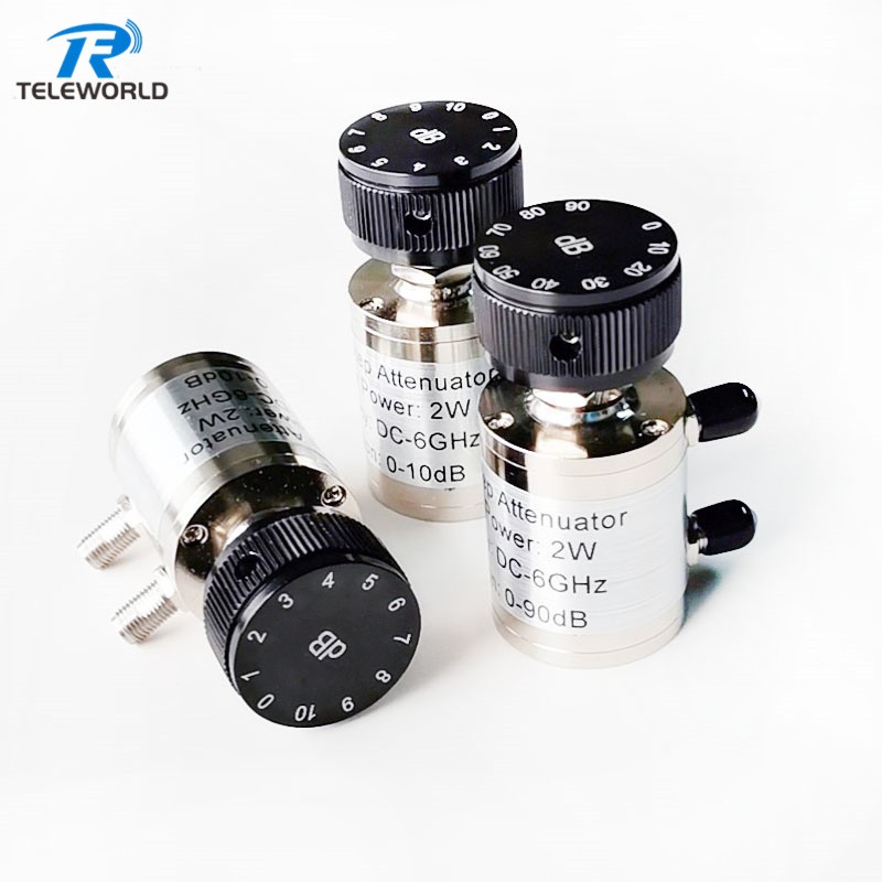 2W 10W SMA RF Variable Attenuator 3GHz 6GHz 0.1dB 1dB 10dB 60dB  70dB 90dB 50ohms 2W 10W SMA RF Variable Attenuator 3GHz 6GHz 0.1dB 1dB 10dB 60dB  70dB 90dB 50ohms