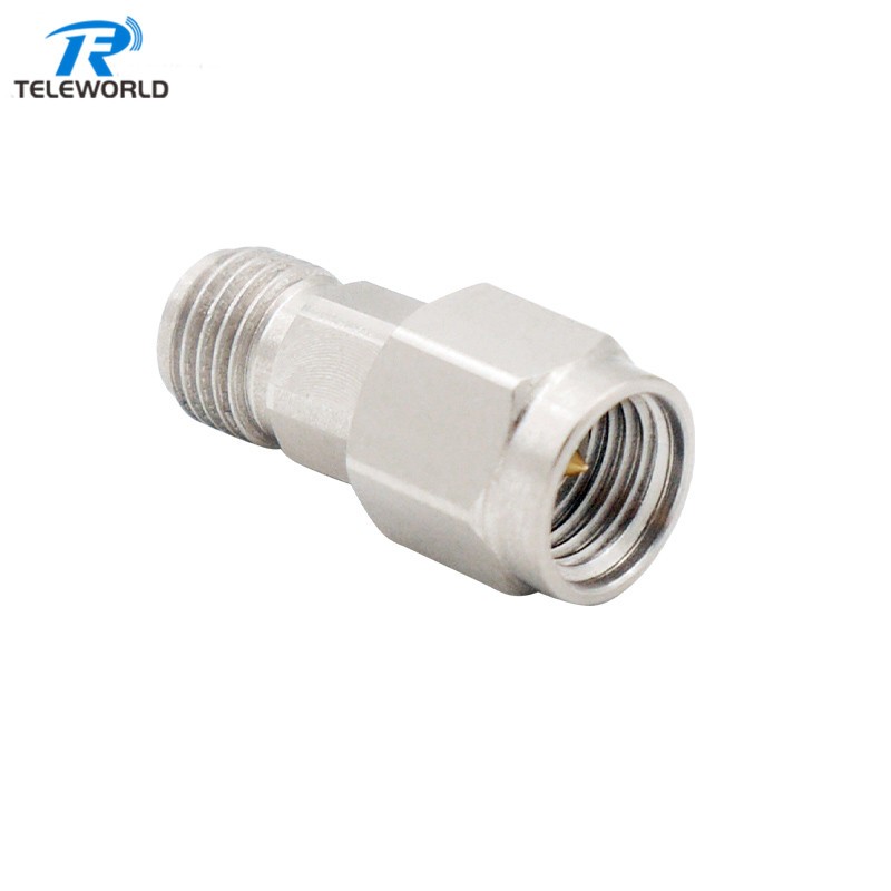 Stainless steel 2W 2.92mm Fixed Attenuator 40GHz 1dB 2dB 3dB 4dB 5dB 6dB 7dB 8dB 9dB 10dB 20dB 30dB 50ohm