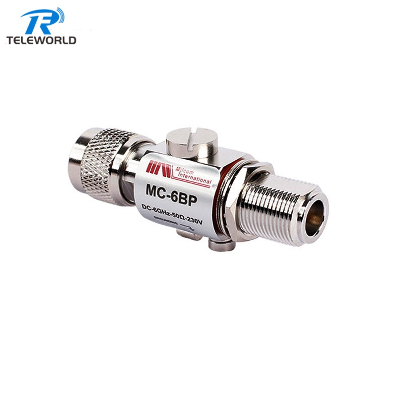 MC-6BP Discharge Lightning protector Surge Arrester DC 6GHz N male to female MC-6BP Discharge Lightning protector Surge Arrester DC 6GHz N male to female