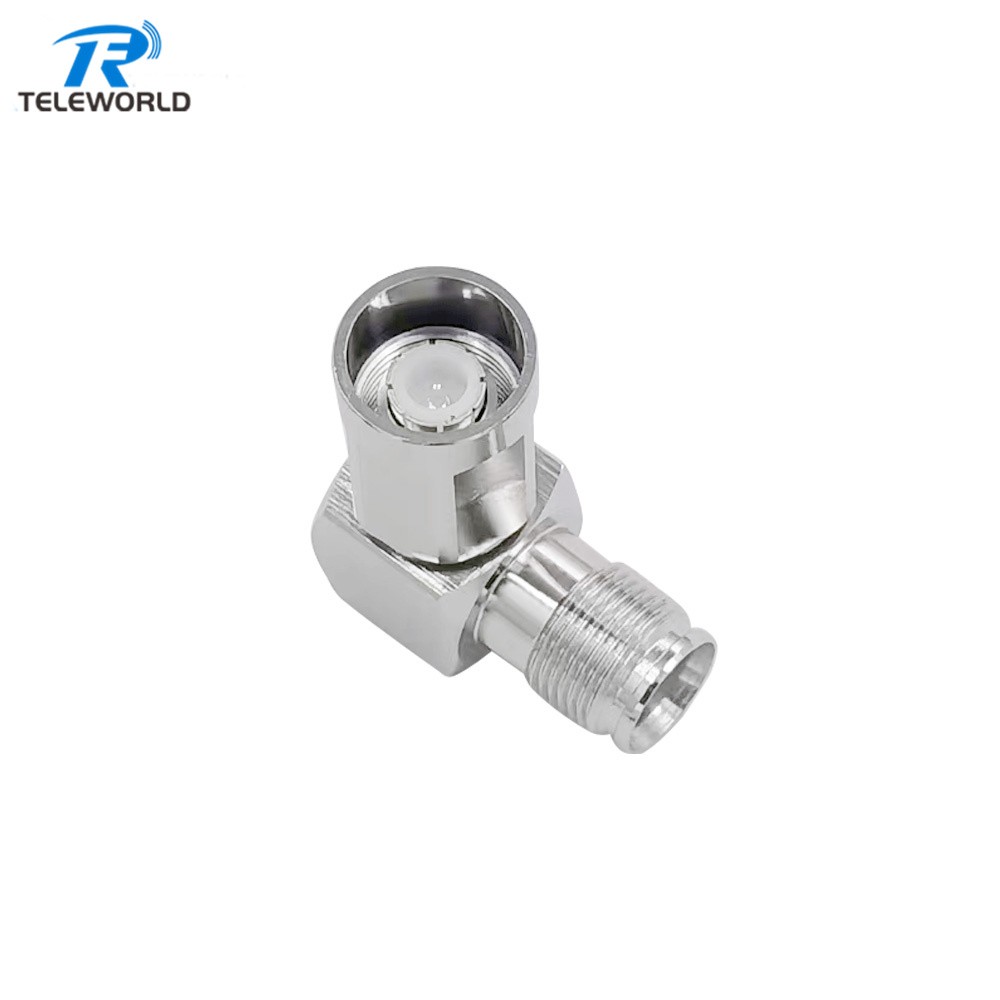 NEX10 male to NEX10 female Adapter right angle 6GHz 50ohm NEX10 male to NEX10 female Adapter right angle 6GHz 50ohm