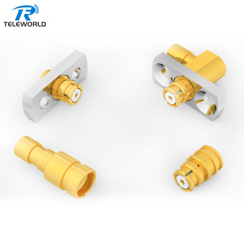 SMP GPO Flange Straight Connector for phase stability Semi-steel Cable SMP GPO Flange Straight Connector for phase stability Semi-steel Cable