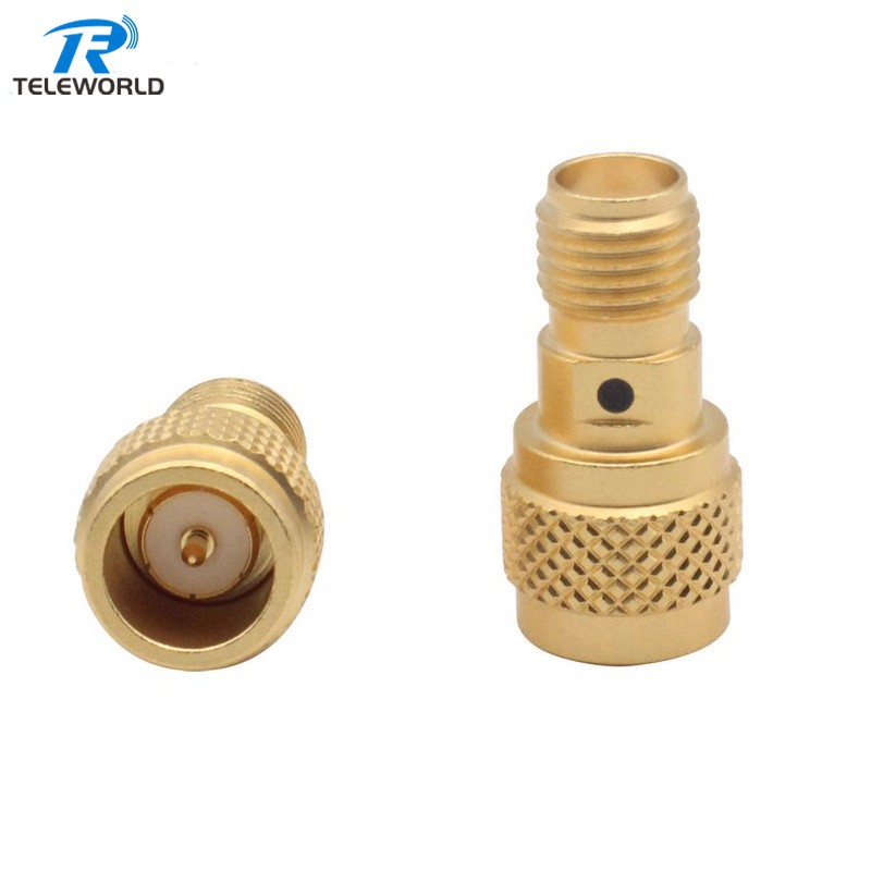 Gold SMA push-pull Adapter male to female 18GHz 26.5GHz 50ohm Gold SMA push-pull Adapter male to female 18GHz 26.5GHz 50ohm
