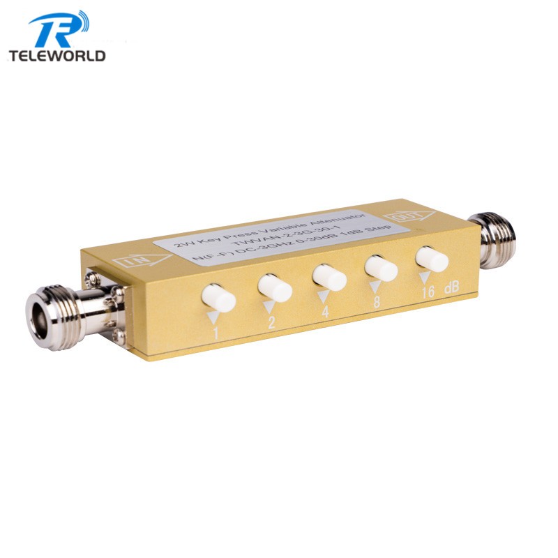 2W 5W 0-30dB RF Variable Step Attenuator Keypress Step Attenuator 2GHz 3GHz 4GHz N female to female50ohm 2W 5W 0-30dB RF Variable Step Attenuator Keypress Step Attenuator 2GHz 3GHz 4GHz N female to female50ohm