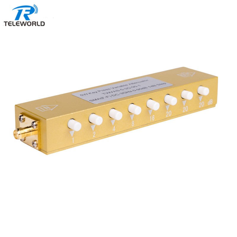 2W 5W 10W 0-90dB RF Variable Attenuator 1db Step Attenuator 2GHz 3GHz 4GHz SMA female to female 50ohm 2W 5W 10W 0-90dB RF Variable Attenuator 1db Step Attenuator 2GHz 3GHz 4GHz SMA female to female 50ohm