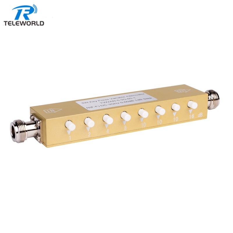 2W 5W 0-60dB RF Variable Attenuator 1dB Step Keypress Variable Attenuator N female to female 2GHz 3GHz 4GHz 50ohm 2W 5W 0-60dB RF Variable Attenuator 1dB Step Keypress Variable Attenuator N female to female 2GHz 3GHz 4GHz 50ohm