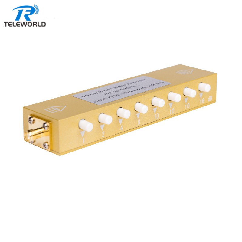 2W 5W 0-60dB RF Variable Attenuator 1dB Step Keypress Variable Attenuator SMA female to female 2GHz 3GHz 4GHz 50ohm 2W 5W 0-60dB RF Variable Attenuator 1dB Step Keypress Variable Attenuator SMA female to female 2GHz 3GHz 4GHz 50ohm
