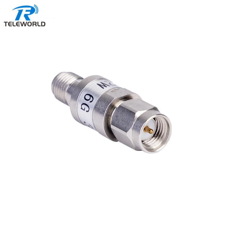 Stainless steel 2W SMA Fixed Attenuator 6GHz 8GHz 10GHz 12GHz 18GHz 0dB 1dB 2dB 3dB 4dB 5dB 6dB 7dB 8dB 9dB 10dB 15dB 20dB 30dB 40dB 50dB 60dB 50ohm Stainless steel 2W SMA Fixed Attenuator 6GHz 8GHz 10GHz 12GHz 18GHz 0dB 1dB 2dB 3dB 4dB 5dB 6dB 7dB 8dB 9dB 10dB 15dB 20dB 30dB 40dB 50dB 60dB 50ohm