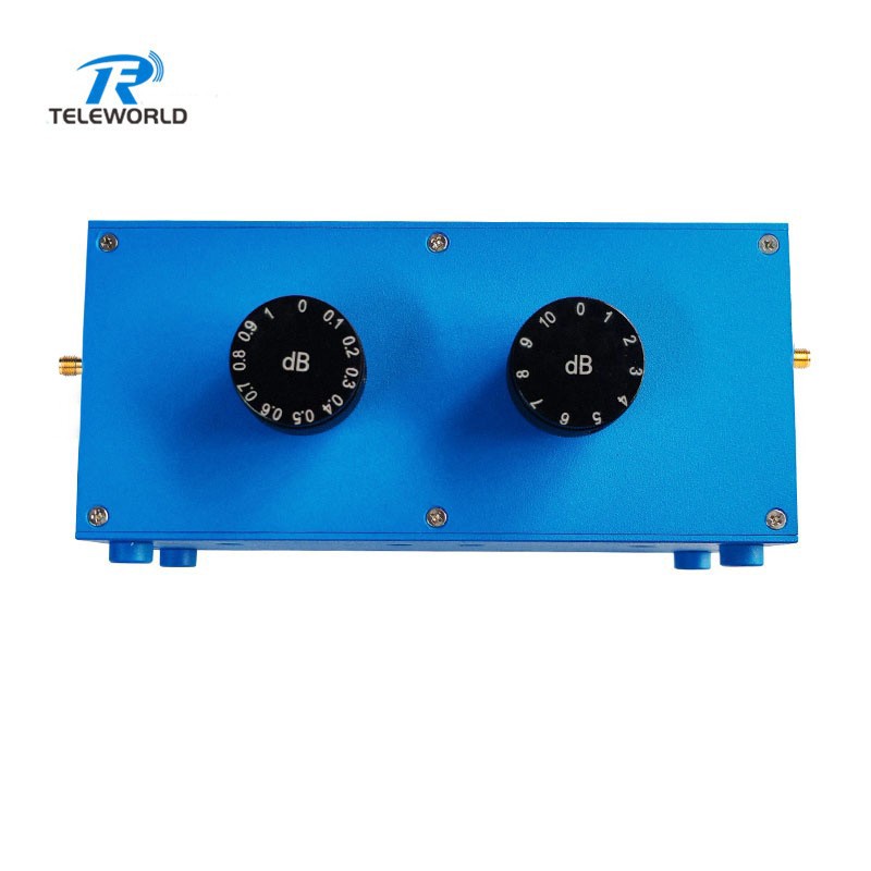 2W 0-11dB Knob RF Variable Attenuator 0.1dB step SMA female 1GHz 2GHz 3GHz 4GHz 6GHz 50ohms 2W 0-11dB Knob RF Variable Attenuator 0.1dB step SMA female 1GHz 2GHz 3GHz 4GHz 6GHz 50ohms