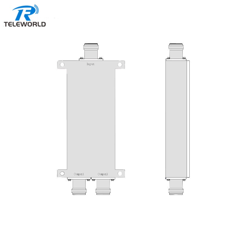 50W 500-6000MHz 2 Way Power Divider 4.3-10 RF Splitter 0.5-6GHz 50W 500-6000MHz 2 Way Power Divider 4.3-10 RF Splitter 0.5-6GHz