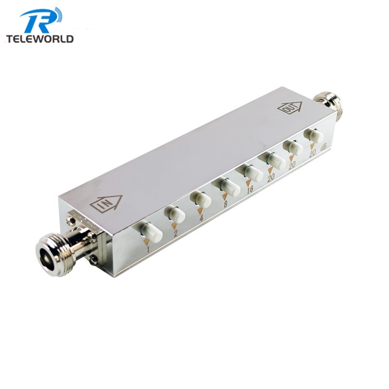 10W 0-90dB RF Variable Attenuator 1db Step Keypress Attenuator 2GHz 3GHz 4GHz N female to female 50ohm 10W 0-90dB RF Variable Attenuator 1db Step Keypress Attenuator 2GHz 3GHz 4GHz N female to female 50ohm