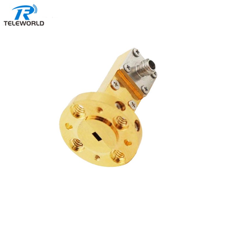 WR10 to 1.0mm female Waveguide Coaxial Converter Waveguide Adapter 75-110GHz WR10 to 1.0mm female Waveguide Coaxial Converter Waveguide Adapter 75-110GHz