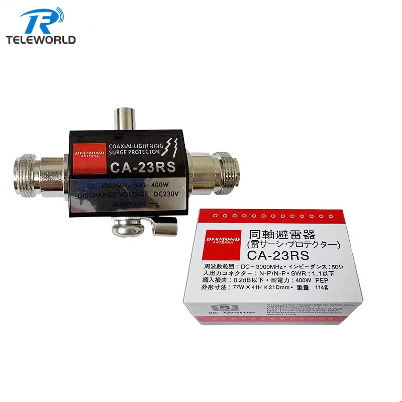CA-23RS Coaxial anttenna Lightning protector Surge Arrester DC-3000Mhz N female to female CA-23RS Coaxial anttenna Lightning protector Surge Arrester DC-3000Mhz N female to female
