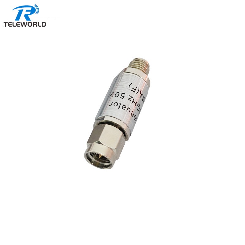 2W SMA DC Block Fixed Attenuator with DC Blocking 100V 6GHz 3dB 6dB 10dB 20dB 30dB 40dB