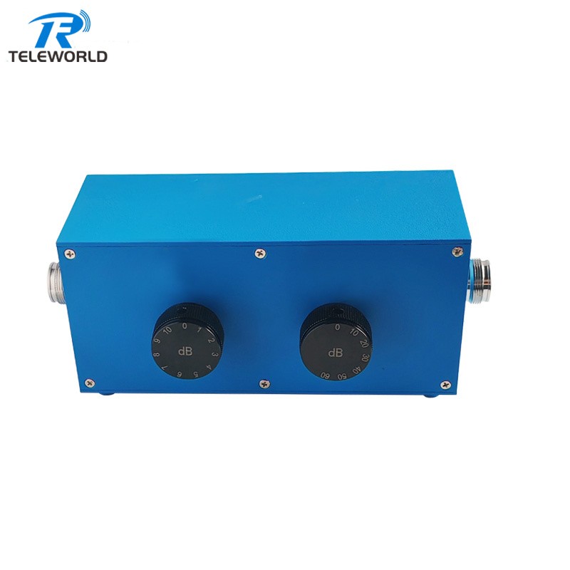 2W 4.3-10 knob RF Variable Attenuator 0-70dB 1GHz 2GHz 3GHz 4GHz 6GHz Variable Attenuators