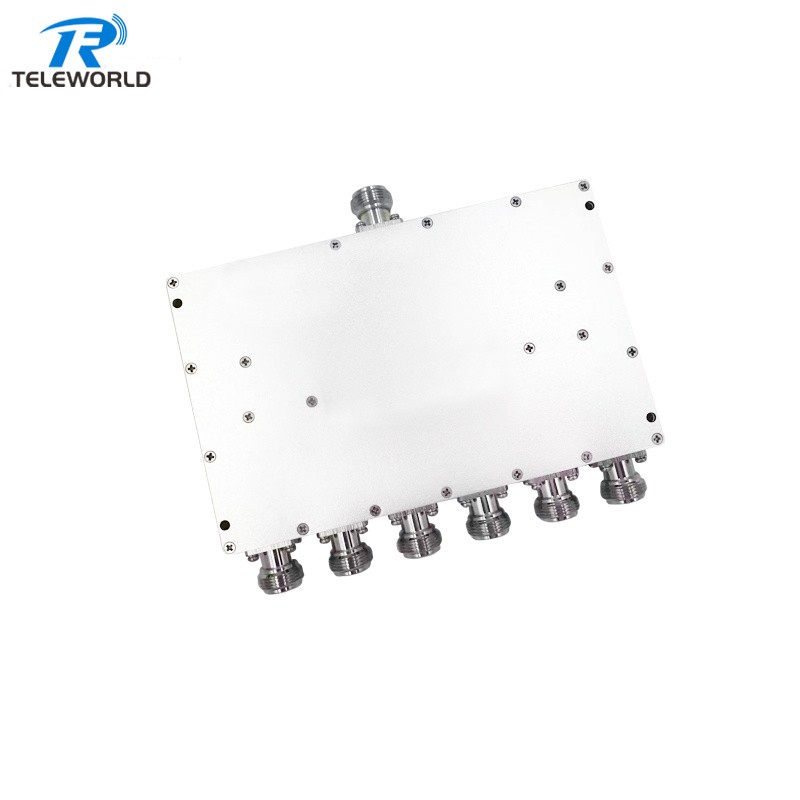 30W 697-6000MHz 6 way RF Splitter Power Divider N connector 50ohm