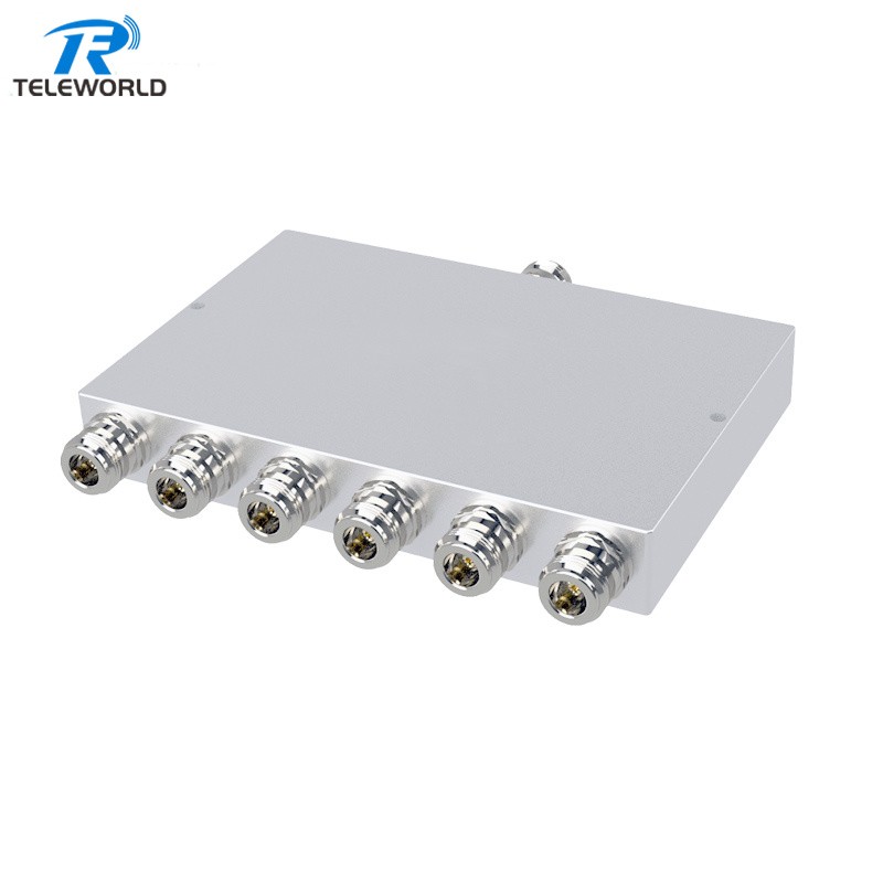30W 800-2700MHz 6 way RF Splitter Power Divider Combiner N female connector 50ohm 30W 800-2700MHz 6 way RF Splitter Power Divider Combiner N female connector 50ohm