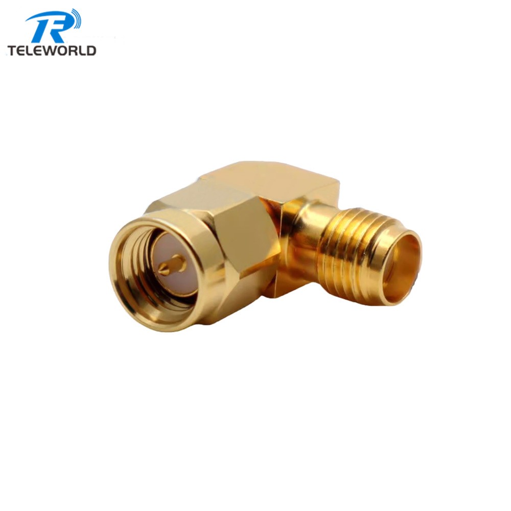 Gold SMA RF Adapter Right Angle J-K J-J K-K 18GHz 50ohm