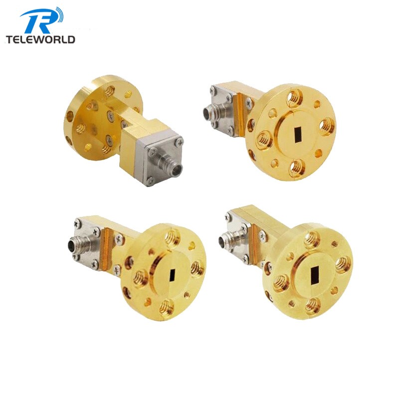WR10 WR12 WR15 to 1.0mm Waveguide to Coaxial Adapter