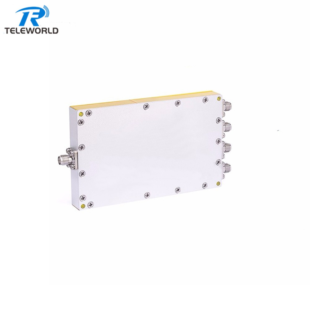 30W 0.5-6GHz SMA 4 way RF Splitter Power Divider 500-6000MHz 50ohm