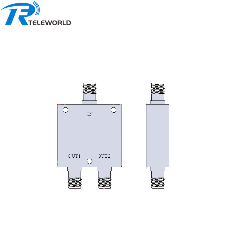 2W SMA 2 way Resistive Power Divider Splitter DC-6GHz 50ohm
