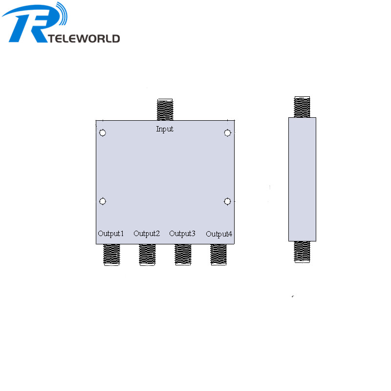 SMA 4 way Power Divider Splitter 6GHz-18GHz 50ohm