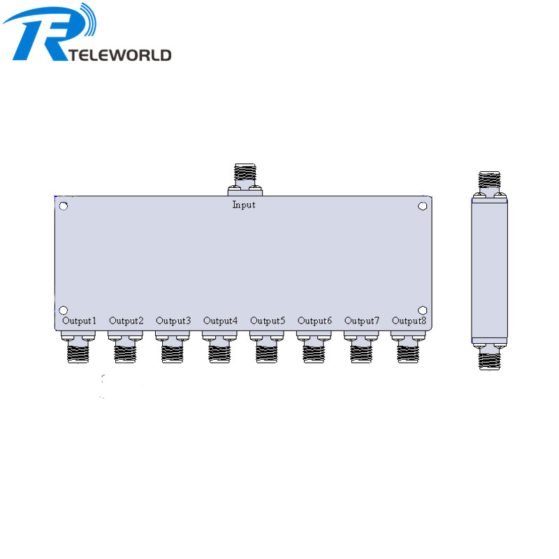 20W 2.92mm 18GHz-40GHz 8 way Power Divider RF Splitter 50ohm 20W 2.92mm 18GHz-40GHz 8 way Power Divider RF Splitter 50ohm