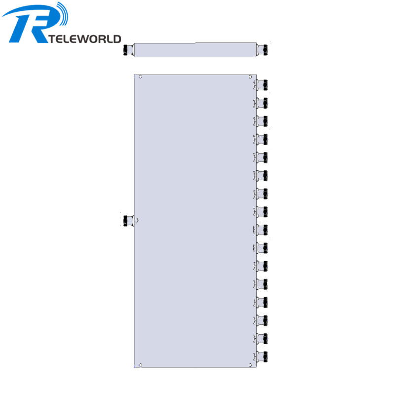 30W SMA 700-3000MHz 16 way Power Divider Splitter 50ohm 30W SMA 700-3000MHz 16 way Power Divider Splitter 50ohm
