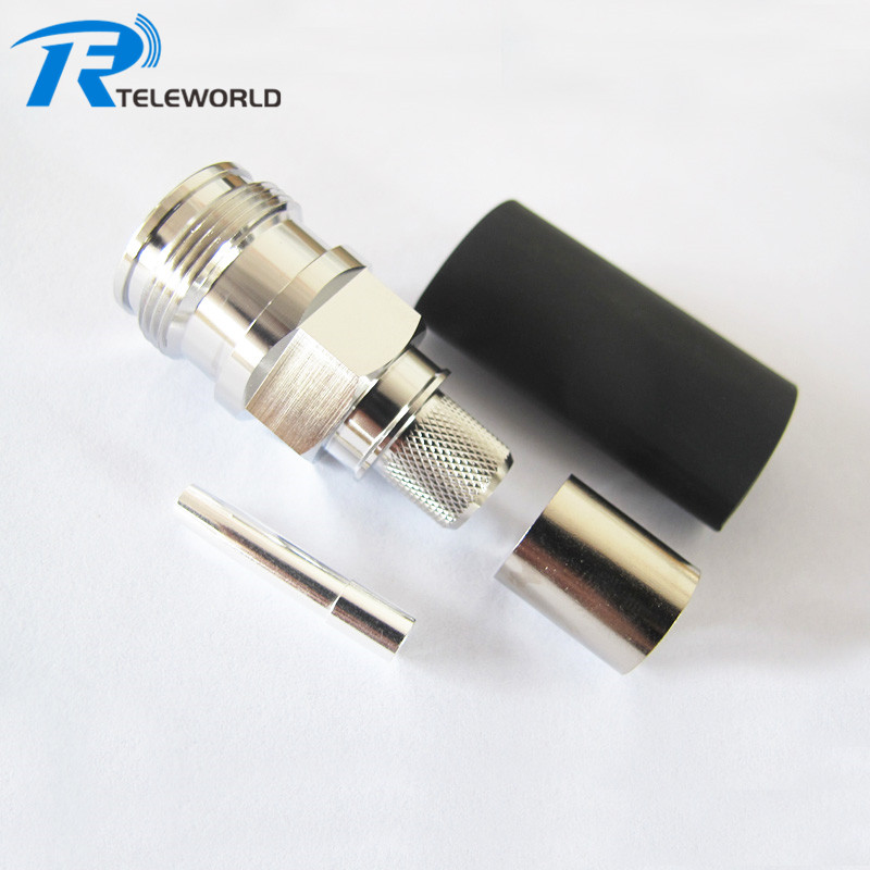 4.3-10 Female Crimp Connector for LMR195 RG58 RG142 LMR240 LMR400 RG402 RG401 1/4 superflexible cable 4.3-10 Female Crimp Connector for LMR195 RG58 RG142 LMR240 LMR400 RG402 RG401 1/4 superflexible cable