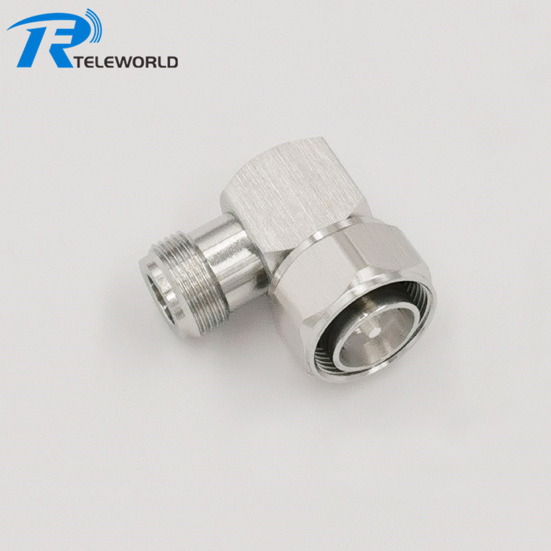 4.3-10 male to N female Right Angle Adapter