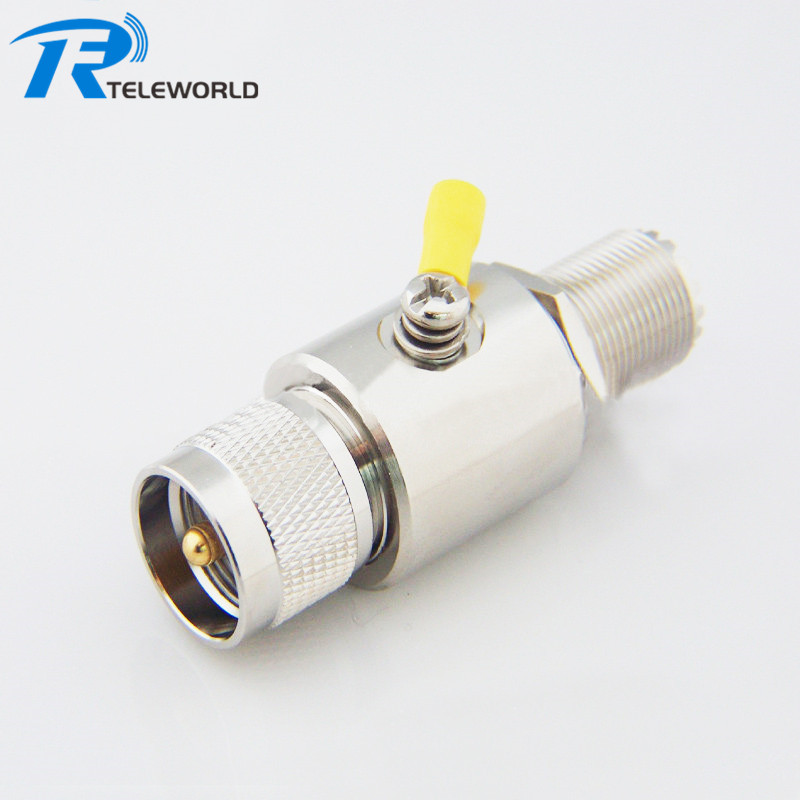 50ohm 3GHz UHF female to female lightning arrester M surge protector