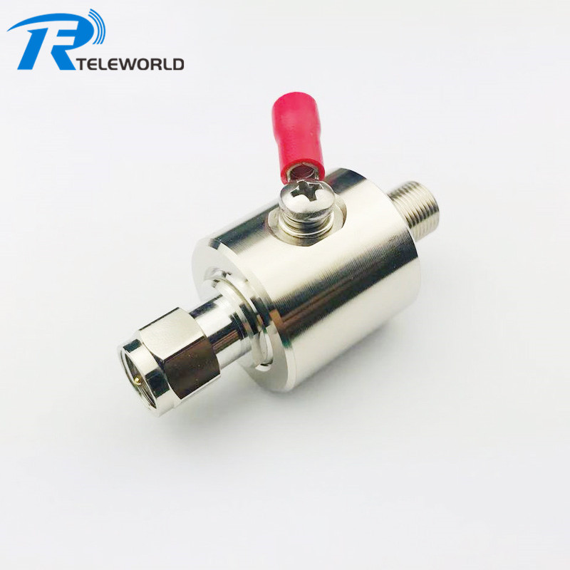 50W F Lightning protector F surge arrester male to female 3GHz 50ohm