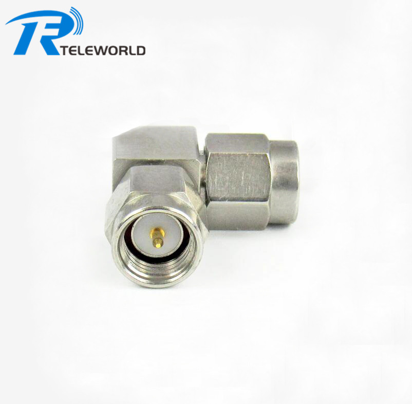 Factory service SMA to SMA Right Angle Adapter 26.5GHz 50ohm