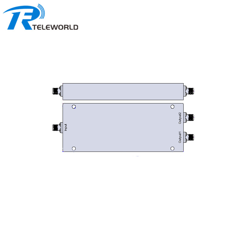 50W SMA 2 way 0.5-6G Power Divider Splitter 500-6000MHz 50ohm