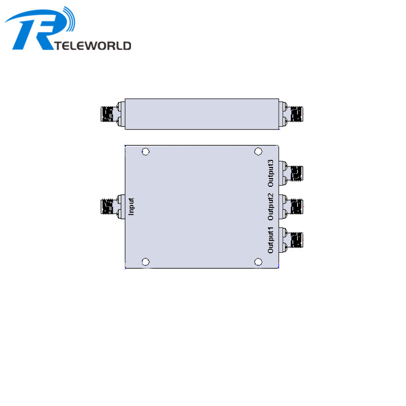 1W 3 way Power Divider Splitter 10-500MHz SMA connector 50ohms